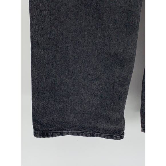 ASOS DESIGN Women’s Black Denim Straight-Leg Relaxed-Fit Cargo Jeans SZ 25 - Picture 8 of 10